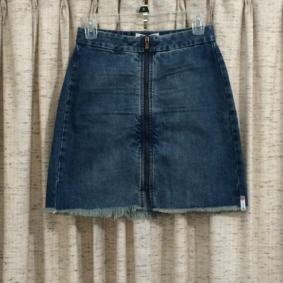 One Teaspoon Vixen High Waist Denim Skirt - Picture 1 of 8